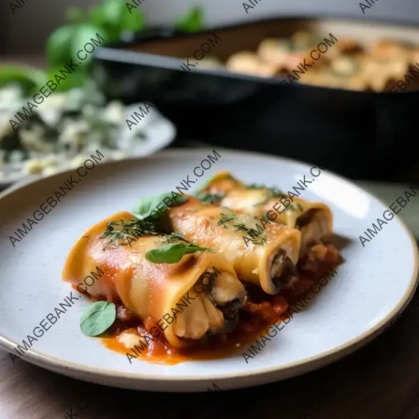 Irresistible Cannelloni: Mushroom and Spinach Bliss