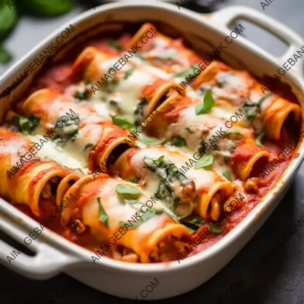 Italian Culinary Delight: Mushroom Spinach Cannelloni