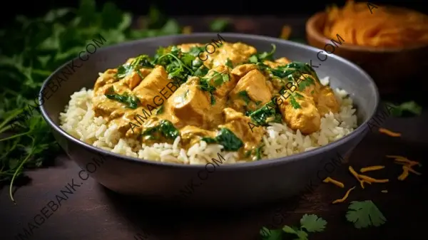 Chicken Korma with Fragrant Rice