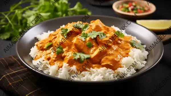 Savor Chicken Korma with Fragrant Rice