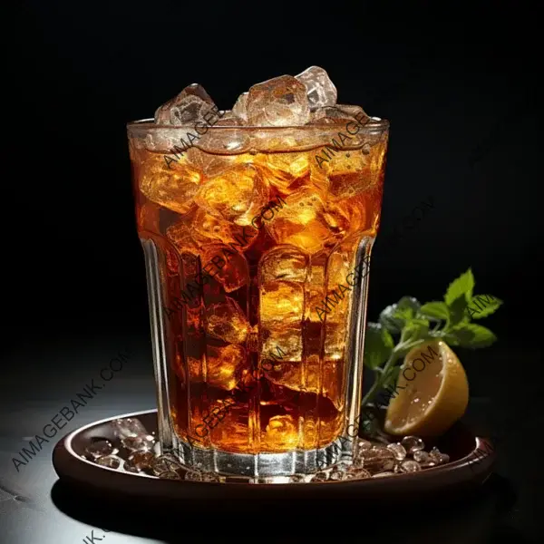 Cola in a Tall Glass: Realistic Concept Art