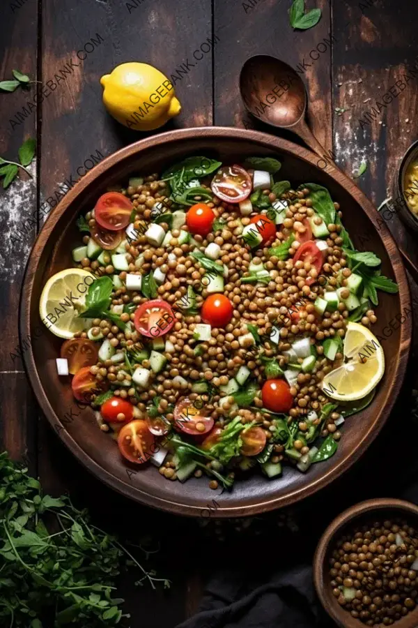 Indulge in a Chilled Lentil Salad