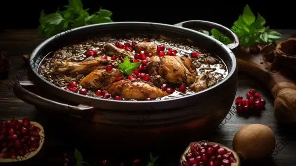 Fesenjoon: Persian Chicken or Duck Stew with Pomegranate