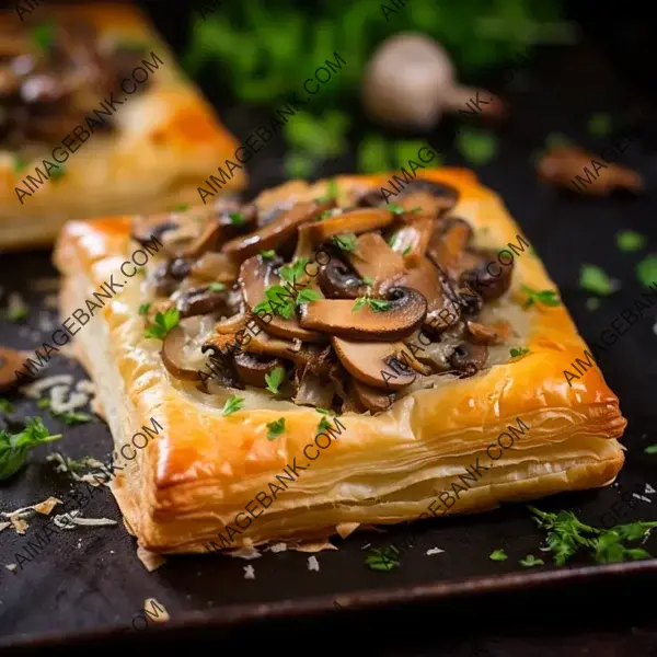 Feuillet aux Champignons: Puff Pastry with Mushrooms