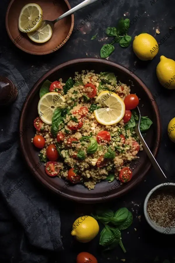 Quinoa Salad: A Healthy Flat Lay View