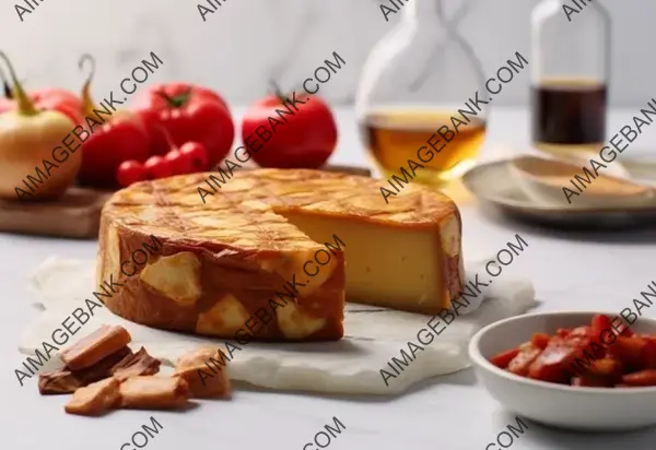 Tortilla Espa?ola: A Spanish Omelette on White Marble