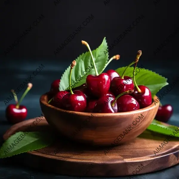 Antique Bowl Filled with Cherries