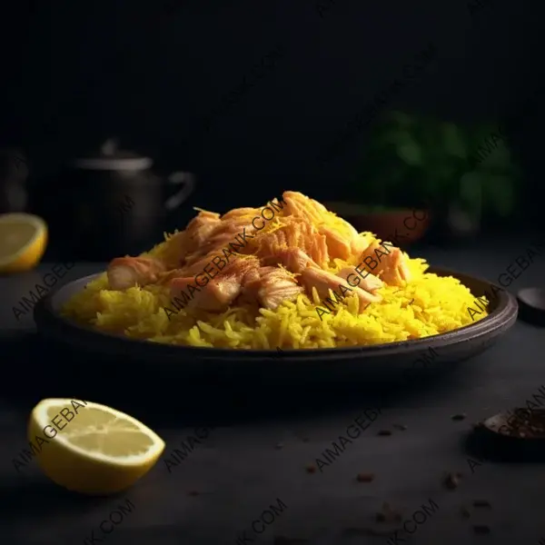 Syrian Cuisine: Yellow Rice on Plate