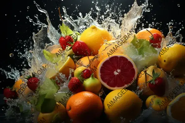 Several Tropical Fruits in Action: Airfruit Ninja