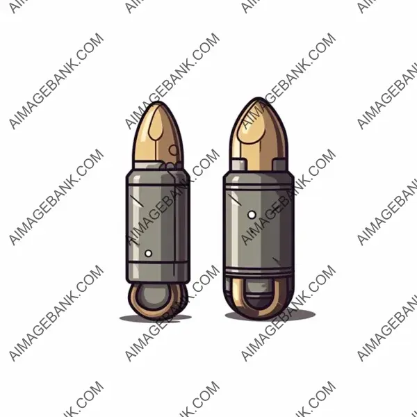 A 2D game enemy bullet set against a white backdrop.