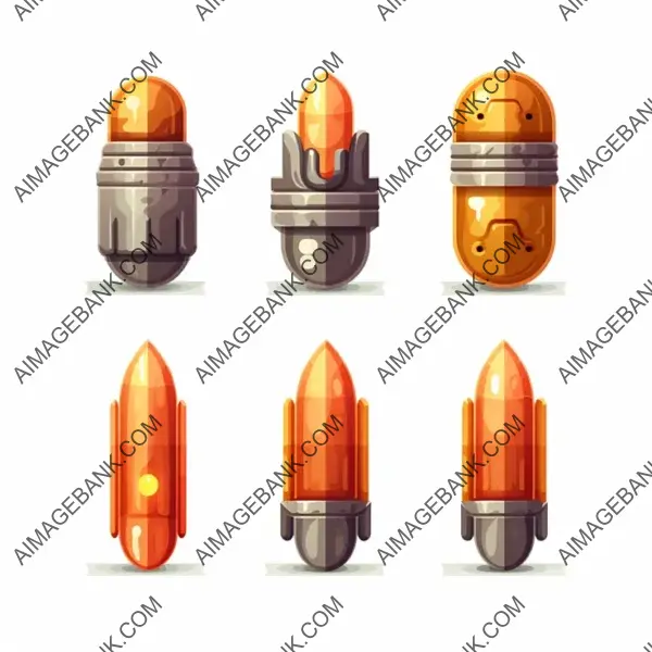 A white background highlighting a 2D game enemy bullet.