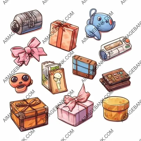 Stylish Gift Box Illustrations