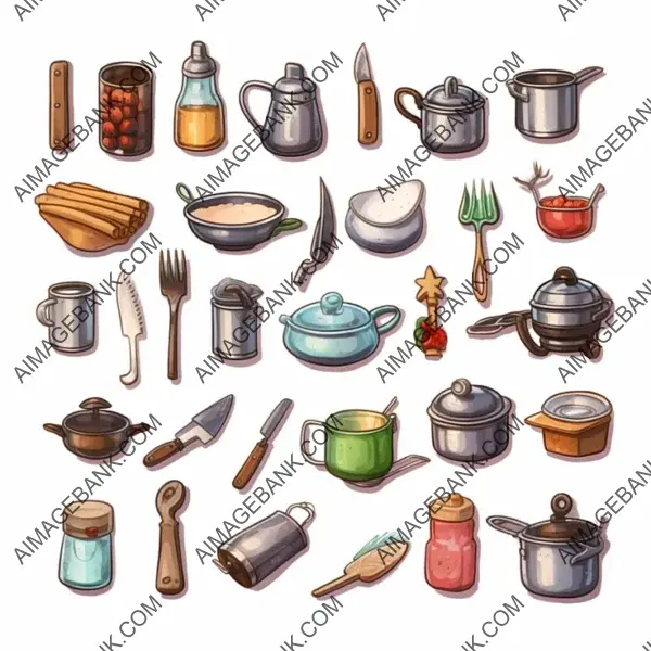 Cooking Utensils Game Elements