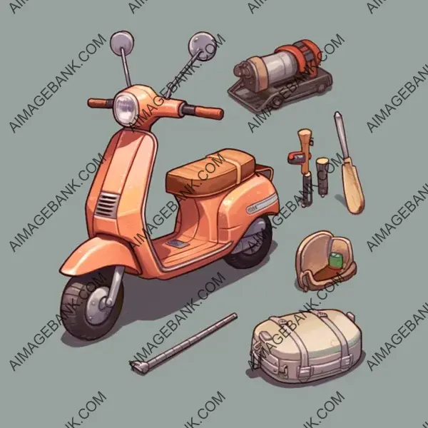 Fun Scooter Illustrations