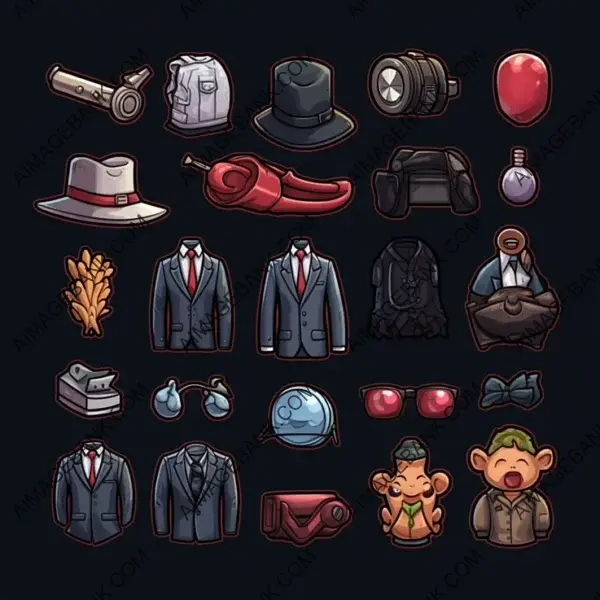 Stylish Suit Icons