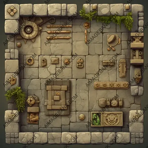 Gaming Foundations: Mayan Stone Mason UI Architecture Diagram.