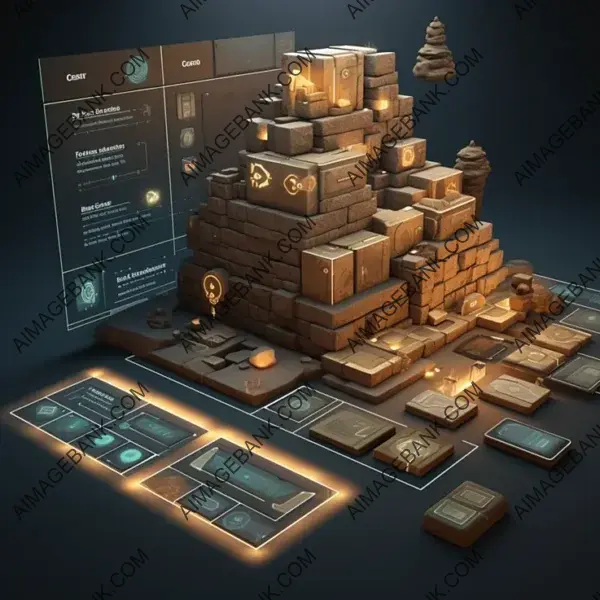 Mayan Artistry in Gaming: Stone Mason UI Architecture Diagram.