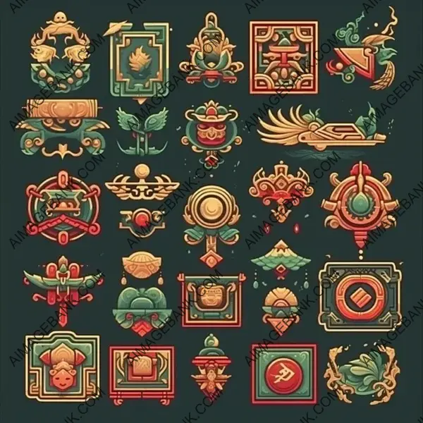 Exquisite Icons: Chinese-Style Jewelry Set for Gaming.