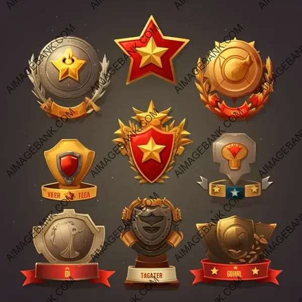 Banner of Triumphs: Varied Trophy Styles for Mobile Games.