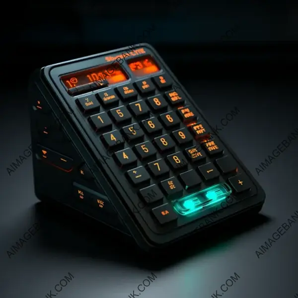 Gaming Controls Illuminated: Side View Keypad in Flaticon Style.