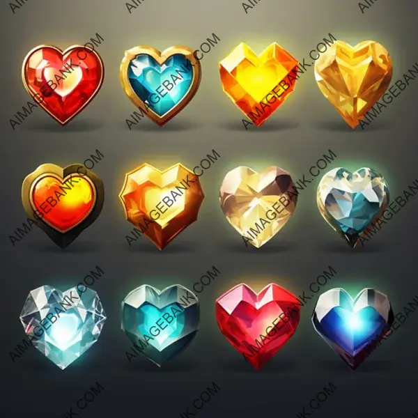 Gaming Gem Elements: Hearts, Spades, Diamonds, and Clubs Style.