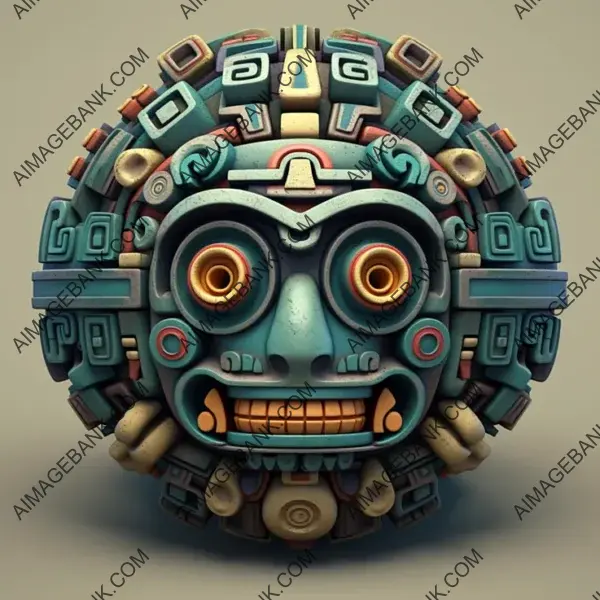 Mayan Style Bomb Excellence: High-Quality Ultra Precision Icon.