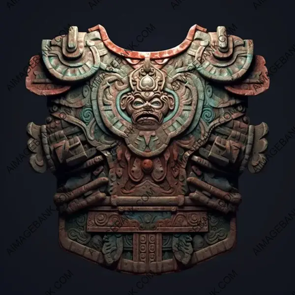 Gaming Photography Excellence: 2D Mayan Chestplate Style.