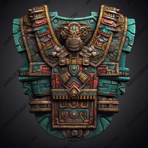 2D Mayan Chestplate Style: Gaming Photography Excellence.