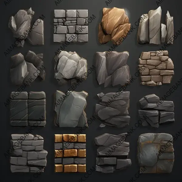 Game Slot Machine: Stone Texture