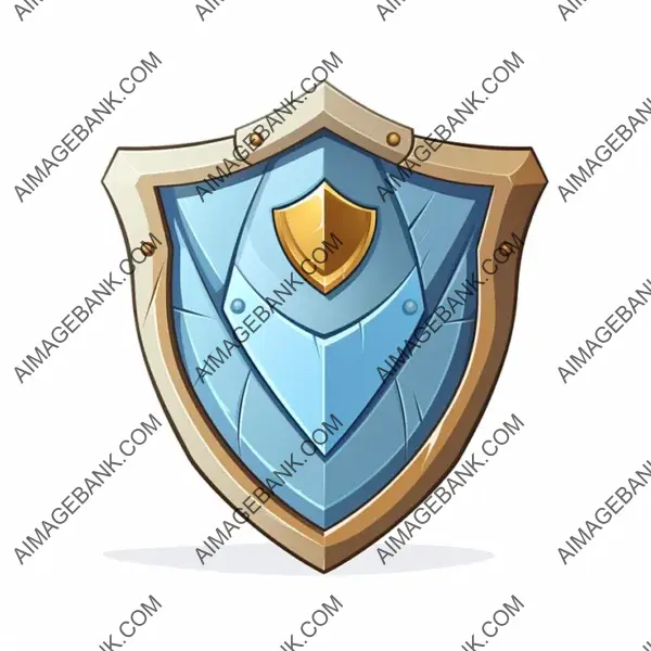 2D Cartoon Design: Guardian Shield.