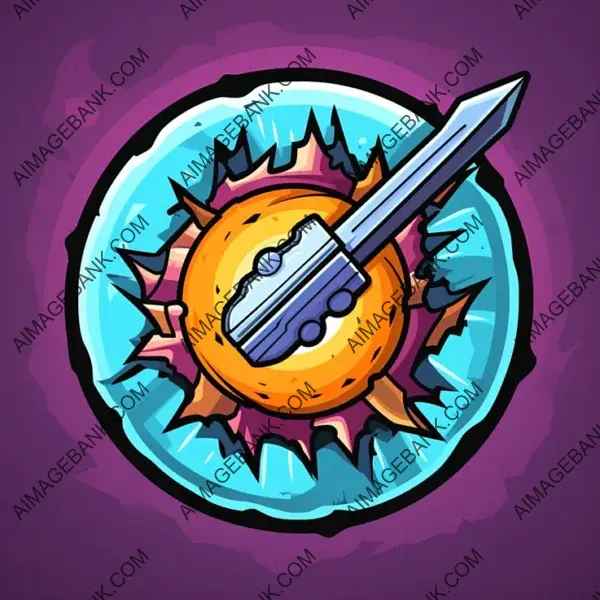 2D Cartoon RPG Game: Lethal Strike Skill Icon.