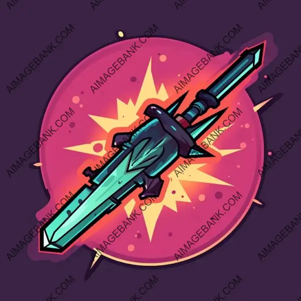 Lethal Strike Skill Icon: 2D Cartoon RPG Design.