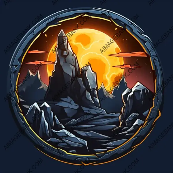 2D Cartoon RPG Game: Moonlit Rampage Skill Icon.