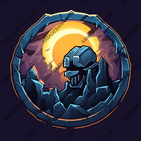 Moonlit Rampage Skill Icon Style in 2D.