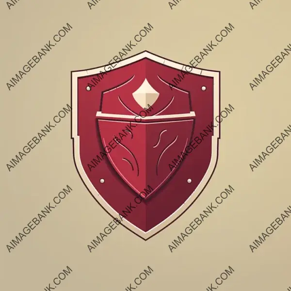 Card Game Style Protection Shield Icon.