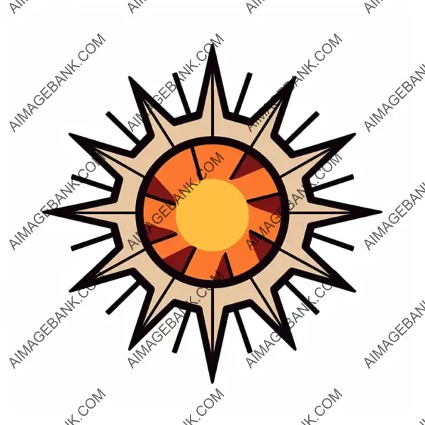 Sun Icon Style for Cartoon RPG Games