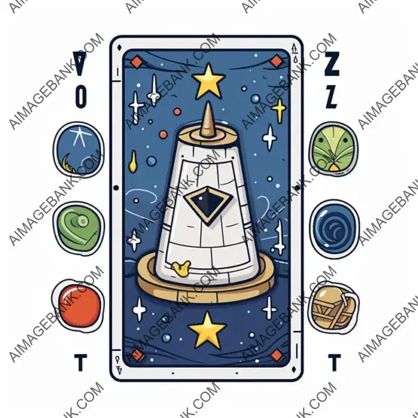 Tarot Deck from Heavens Item Icon Style