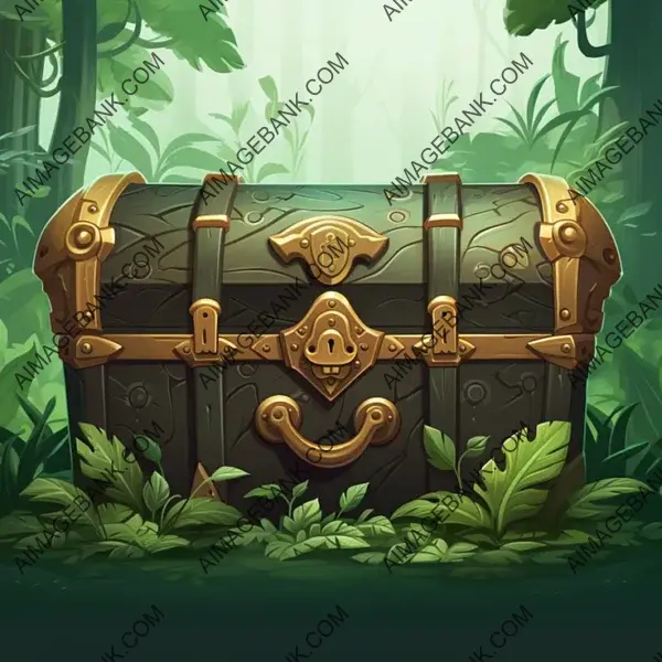 2D Side View of a Treasure Chest