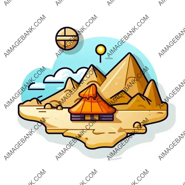 Cartoon Style Treasure Map Icon