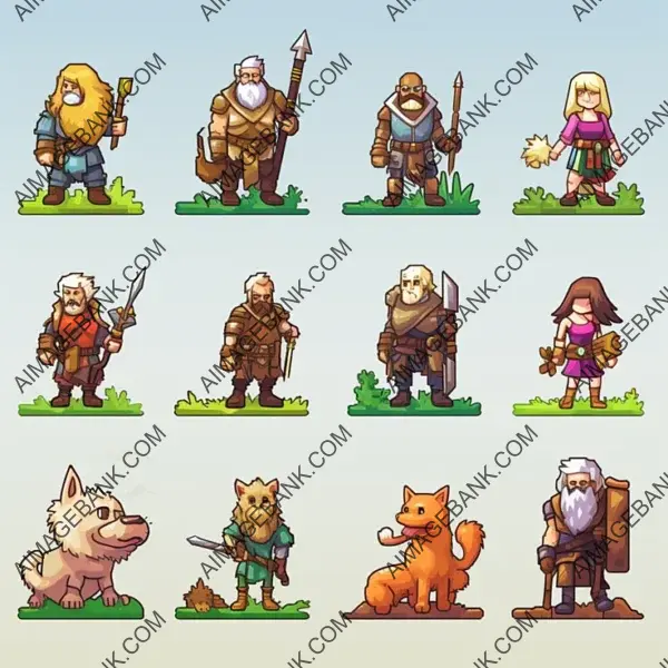 Heroes Unite: Pixel Art RPG in 2D.