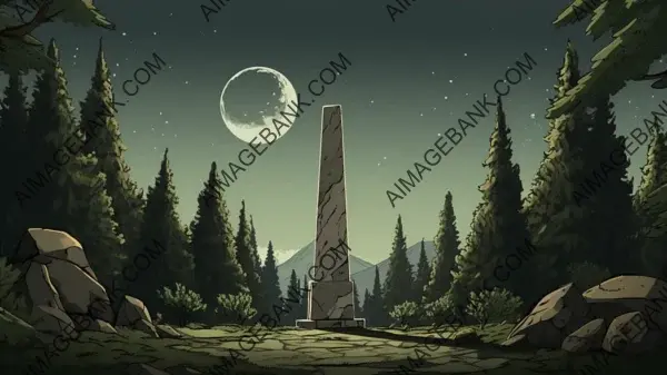 Stone Obelisk&#8217;s Grand Appearance in White and Yellow