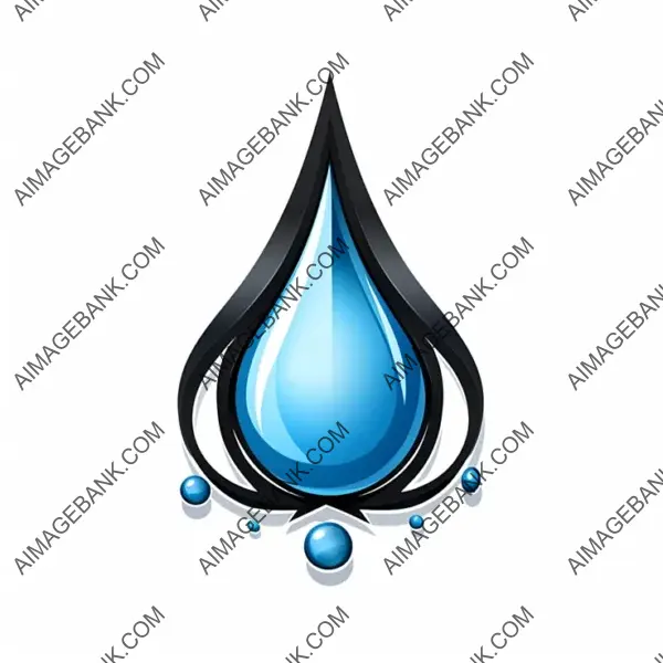 2D Cartoon Style: Blue Tear Mana Stat Icon