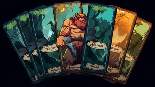 Card Game GUI with Earthy Tones