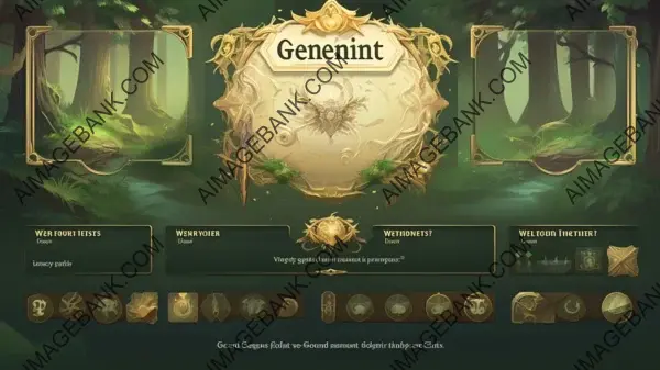 Verdant Forest: Genshin Impact GUI Kit