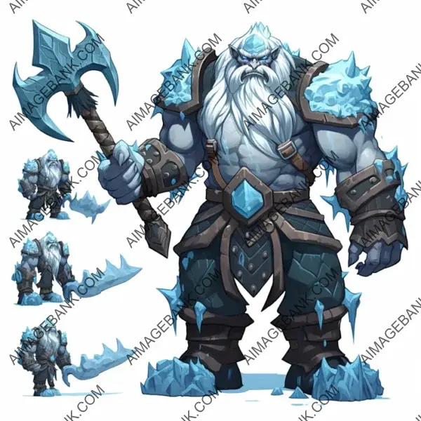 Frozen Menace: A Side Profile of the 2D Violent Frostfang&#8217;s Malice.