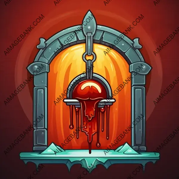 Colorful Bloodshower Skill Icon: Unleash the Power.