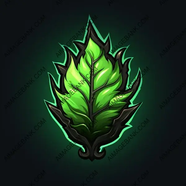 Skill Icon with a Splash of Color: Leafstrike.