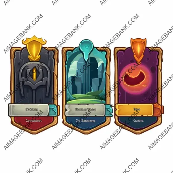 Colorful Mastery: 2D Card Skill Icon.