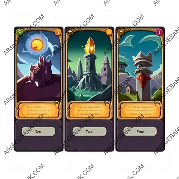 2D Card Skill Icon: Vibrant Colors.