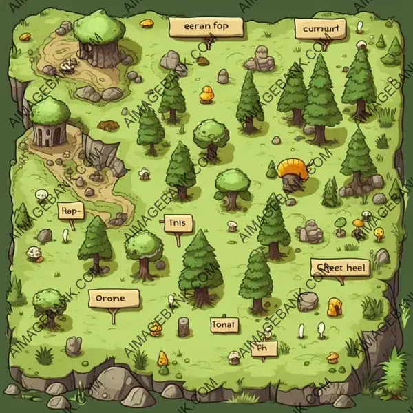 Verdant Forest Map Icons for Basic Battles